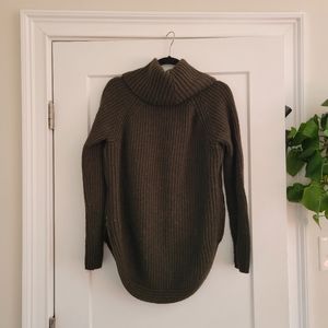 Turtle-Neck Tunic Sweater